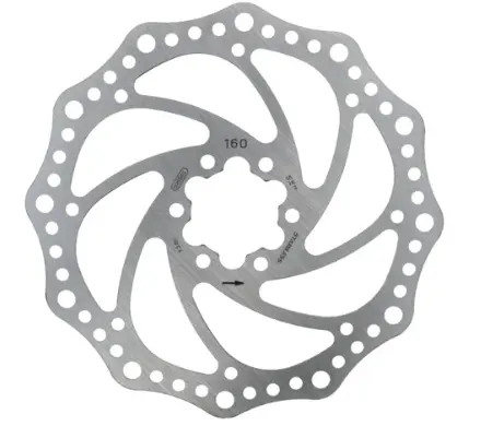 DISCO ROTOR "SX16 STAINLESS STEEL" 6  TORNILLOS (incluidos) ø160mm (1,8mm espesor) 138g 