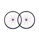 JUEGO DE RUEDAS BITEX CON ARO STAN'S FLOW EX3 29" 32H  6T XD  (15X110, 12X148) (EDICION ESPECIAL MORADA)