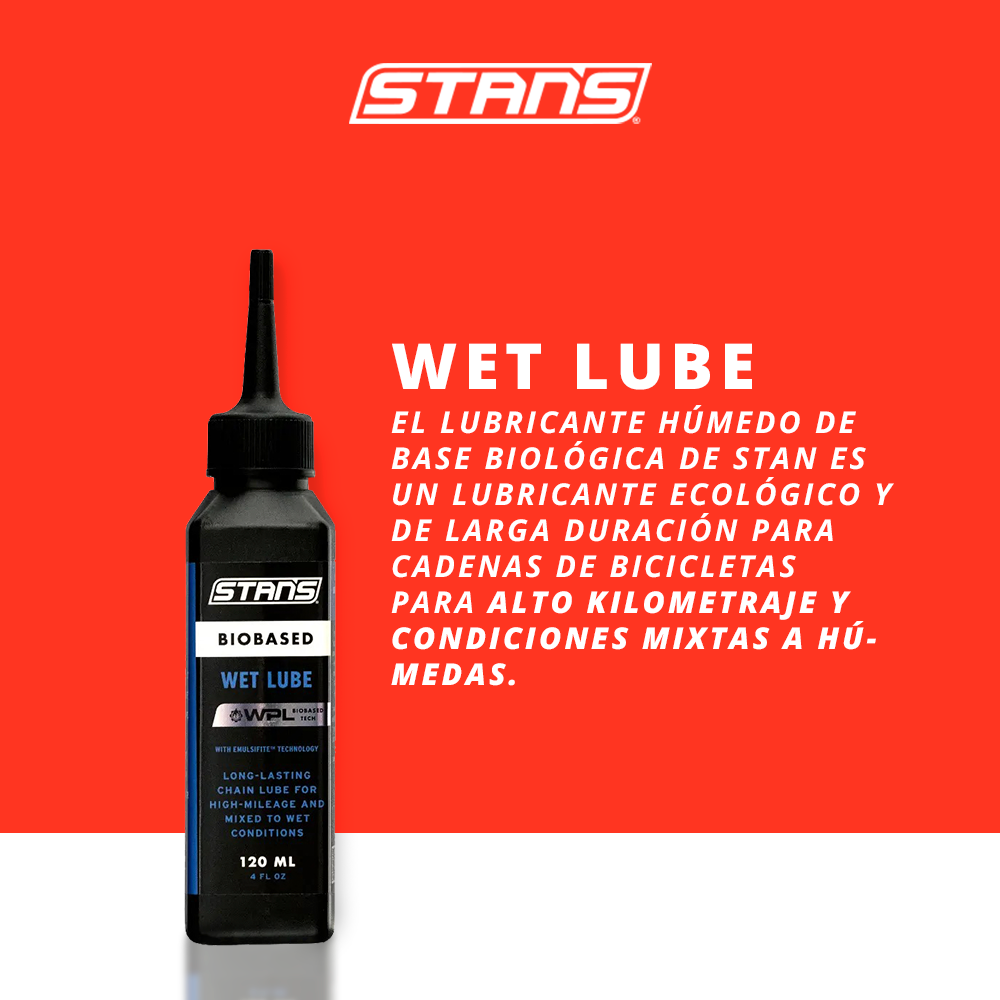 LUBRICANTE HUMEDO PARA CADENAS DE BASE BIOLOGICA DE STAN'S