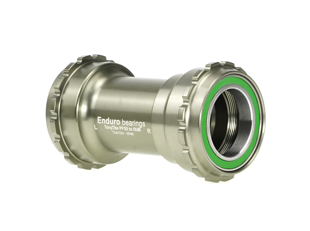 BKSR-0117 - Torqtite, stainless steel, Radial Bearing Bottom Bracket for PF30 Framesets and BB30/386 Style Cranksets - Graphite