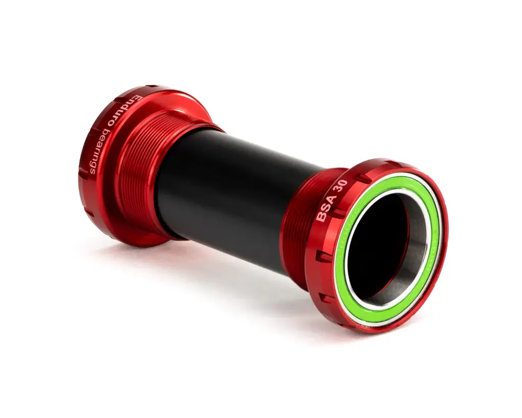 BKS-6052 BB BOTTOM BRACKET BSA DE ROSCA, CONTACTO ANGULAR, ACERO INOXIDABLE PARA BIELAS DE 30 MM (LONGITUD DEL EJE DE 104 MM O MÁS) - ROJO