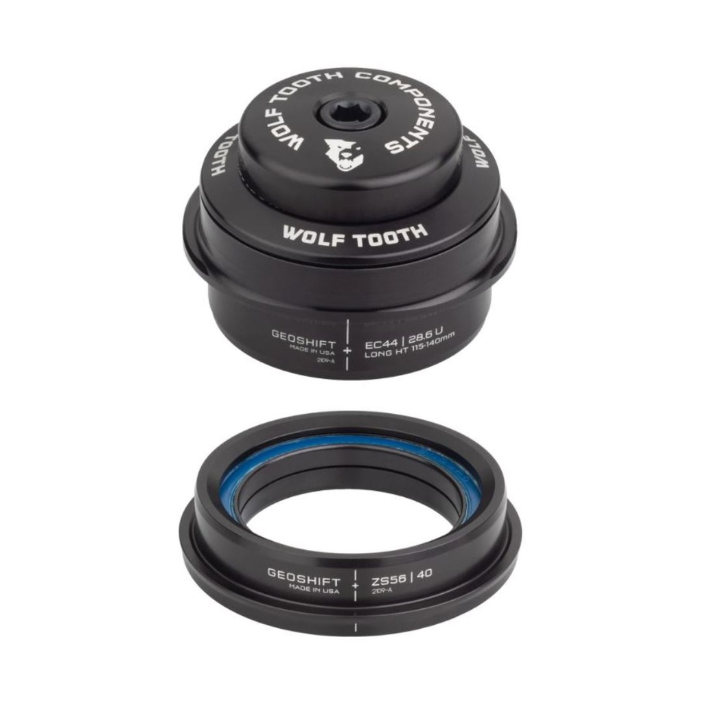 WOLFTOOTH 2 Degree GeoShift Performance Angle Headset EC44/28.6 Upper, ZS56/40 Lower / Short 90- 114 mm