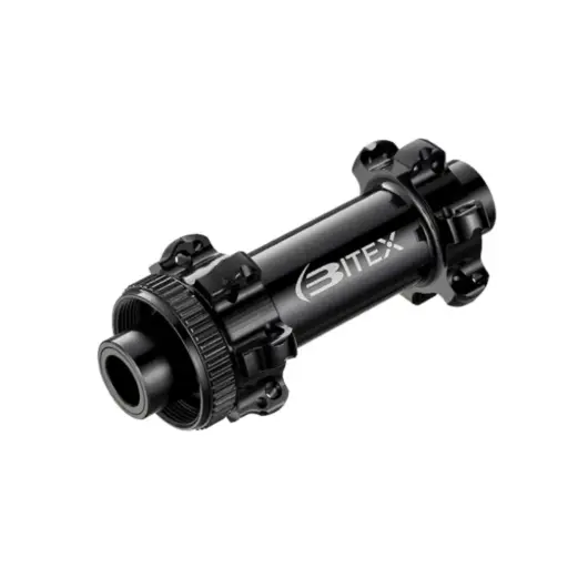 [BX-25BX312FN1224] MAZA DELANTERA RUTA/GRAVEL BITEX ´25 BX312F DISC CENTERLOCK 12x100MM NEGRA 24H "Straight Pull"