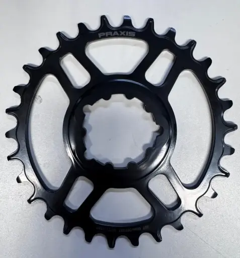 MONOPLATO PRAXIS DM1X | MTB | MONTAJE DIRECTO | "SRAM 3T" | 0MM OFFSET | NEGRO (SIN MAQUINADO)