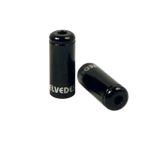 [EV-ELV2012008] 50 FERULAS "END CAPS" ø4,2mm DIAMETRO ALUMINIO NEGRO
